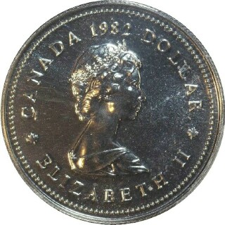 1982 Proof One Dollar obverse