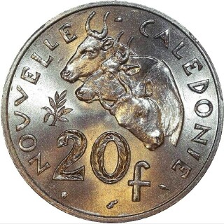 1977  Twenty Franc reverse