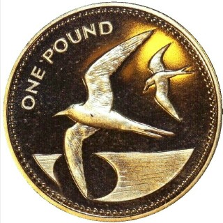 1984 Proof One Pound reverse