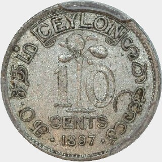 1897  Ten Cent reverse
