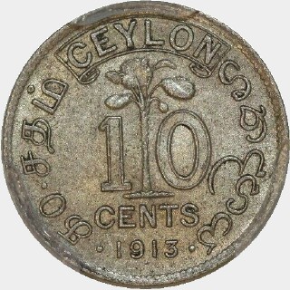 1913  Ten Cent reverse