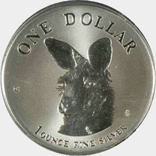 1995-C Start-Stop Milling One Dollar reverse