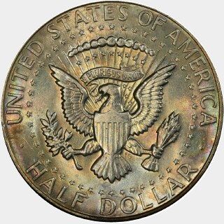 1967  Half Dollar reverse