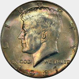 1967  Half Dollar obverse