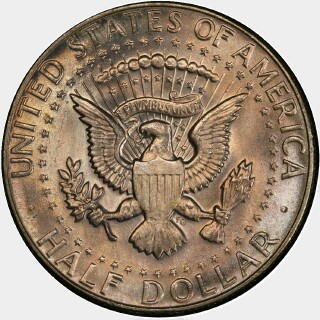 1968-D  Half Dollar reverse