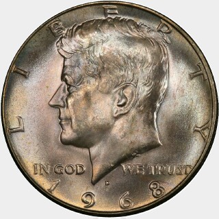 1968-D  Half Dollar obverse