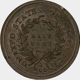 1793  Half Cent reverse