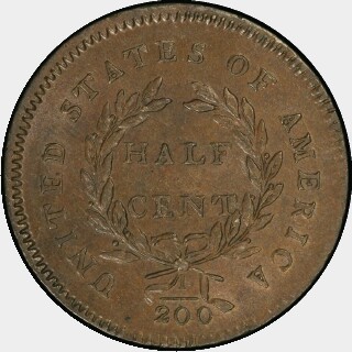 1794  Half Cent reverse