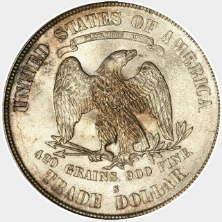 1876-S  Trade Dollar reverse