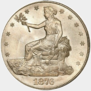 1876-S  Trade Dollar obverse