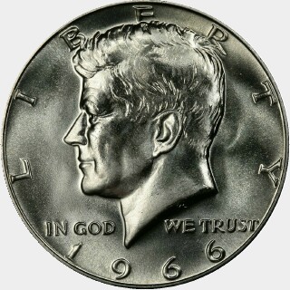 1966  Half Dollar obverse