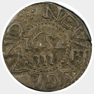 1652  Threepence reverse
