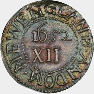1652  One Shilling reverse