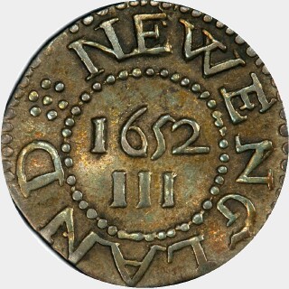 1652  Threepence reverse