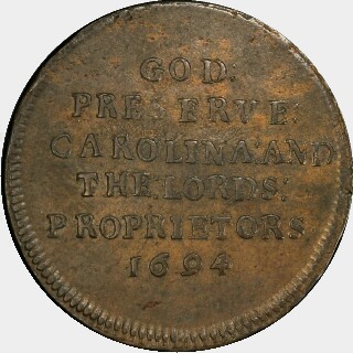 1694  Half Penny reverse