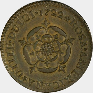 1722  One Penny reverse
