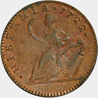 1722  Half Penny reverse