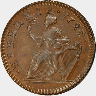 1723/2  Half Penny reverse