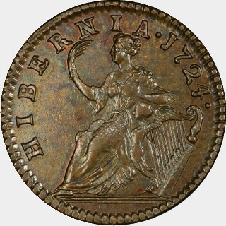 1724  Half Penny reverse