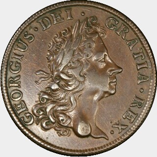 1724 Specimen Half Penny obverse