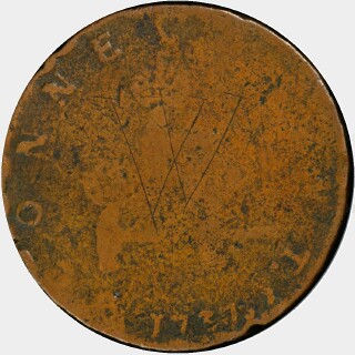 1737  Threepence reverse