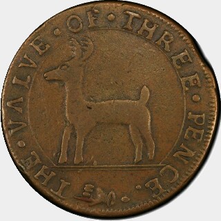 1737  Threepence obverse