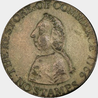 1766  Half Penny obverse