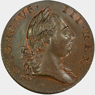 1773  Half Penny obverse