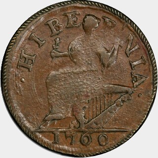 1700  Half Penny reverse