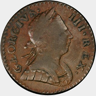 1776  Half Penny obverse