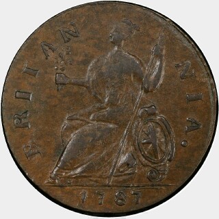 1787  Half Penny reverse