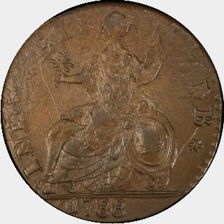 1788  Half Penny reverse