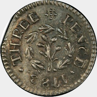 1783  Threepence reverse