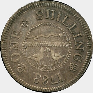 1783  One Shilling obverse