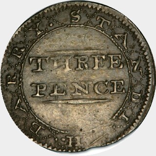 1790  Threepence reverse