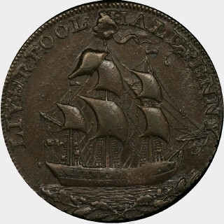 1791  Half Penny reverse