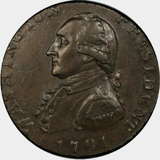 1791  Half Penny obverse