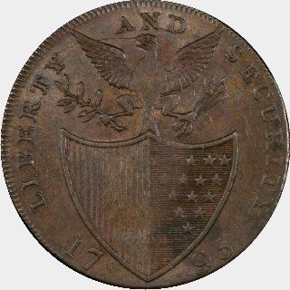 1795  Half Penny reverse