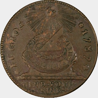 1787  One Cent obverse