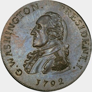 1792  One Cent obverse
