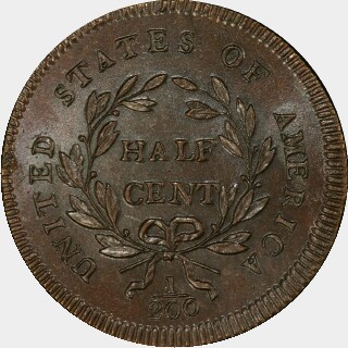 1795  Half Cent reverse