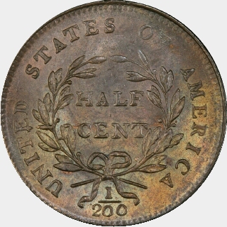 1800  Half Cent reverse