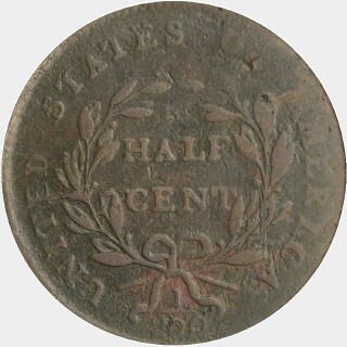 1802/0  Half Cent reverse