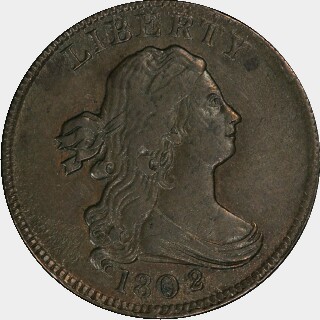 1802/0  Half Cent obverse