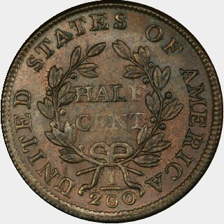 1803  Half Cent reverse