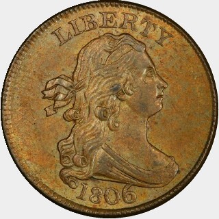 1806  Half Cent obverse