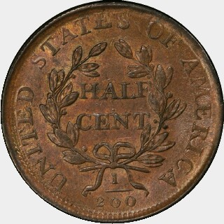 1807  Half Cent reverse