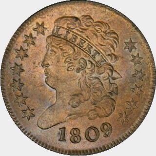 1809  Half Cent obverse