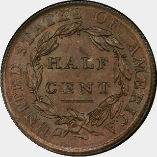1809/6  Half Cent reverse