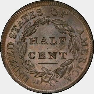 1809  Half Cent reverse